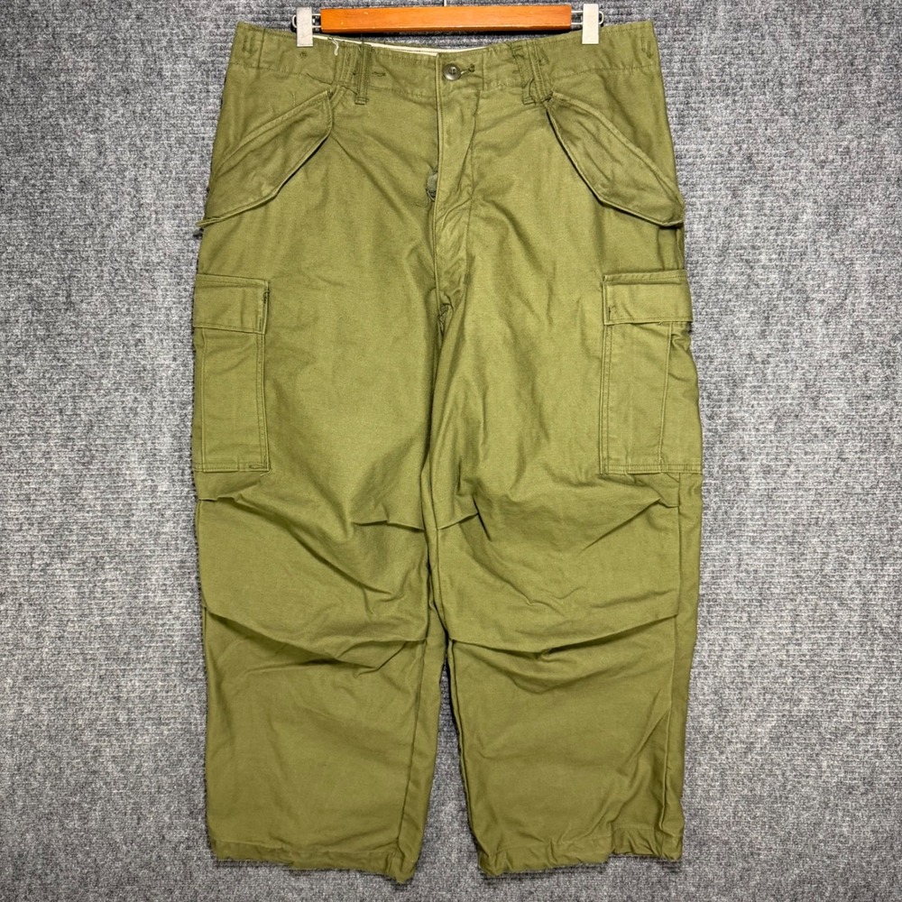 Vintage US Military M-65 Field Cargo Pants Olive Drab Medium Short 33x25.5